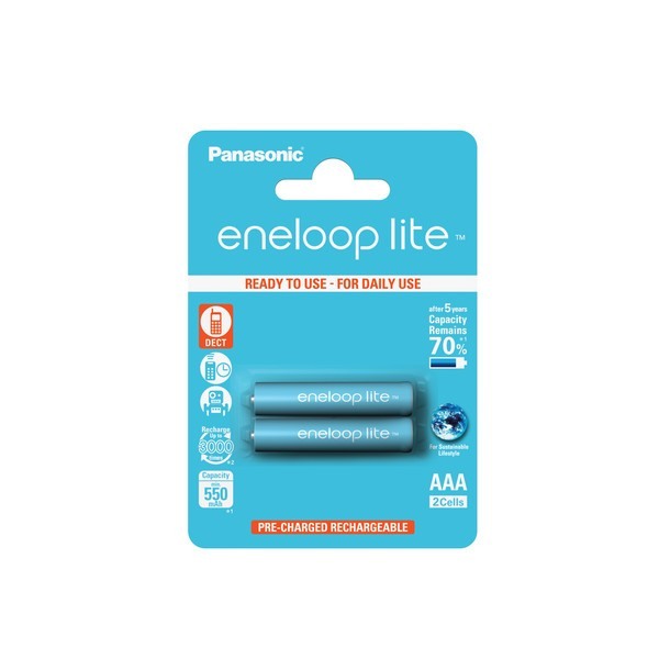 2x Panasonic eneloop lite Akku für Gigaset E630HX