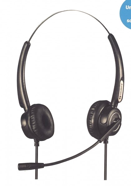 Professional Headset kompatibel für Tiptel Htek UC923